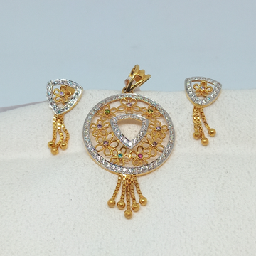 20 kt ladies pendant set by Rangila Jewellers