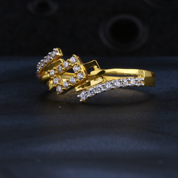 22CT CZ Gold Hallmark Delicate Ladies Ring LR1313