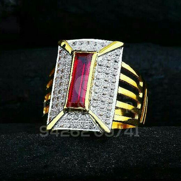 Ruby Stone Gents Ring 916