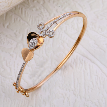 18KT Rose Gold Hallmark stylish Kada Bracelet  RLK...