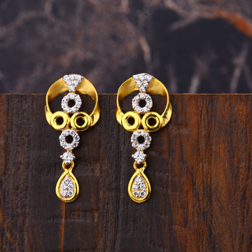 Ladies 916 Gold New Fancy Earring-LFE246