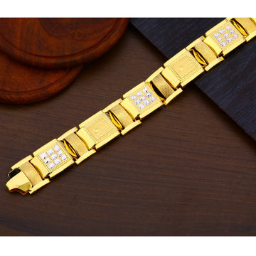 22KT Gold  Gentlemen's Classic Plain Bracelet MPB2...