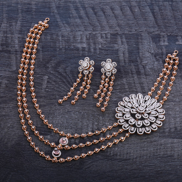 750 Rose Gold Exclusive Necklace Set RN120