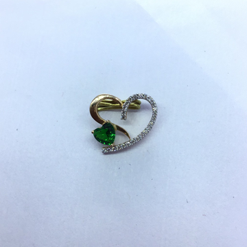 DESIGNING HEART REAL DIAMOND FANCY PENDANT by 