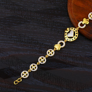 916 Gold Ladies Designer Bracelet LB422