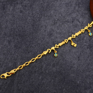 916 Gold Classic Plain Bracelet LPBR60
