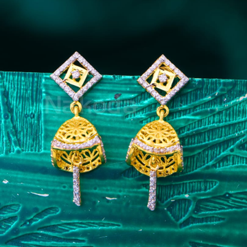 22KT Gold Hallmark Ladies Stylish Jhummar Earrings...