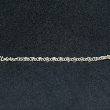 Silver Bracelet Single Line Fancy Agra by Ghunghru Jewellers