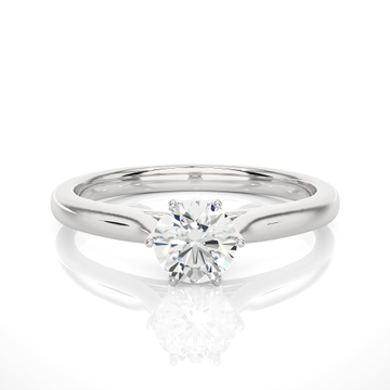 Solitaire Ring with Round Shaped Diamond WG by 