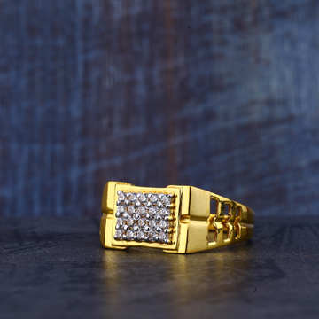 Mens Gold Fancy Ring-MR318
