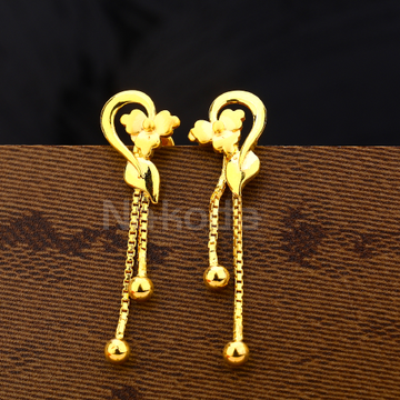 916 Gold Hallmark Gorgeous  Women'S Plain Earring...