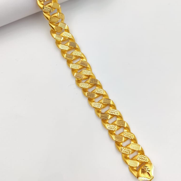 22K(916)Gold Gents Hollow Fancy Bracelate by Sneh Ornaments