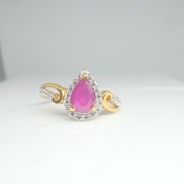 22kt / 916 gold fancy pink color stone ring for wo... by 