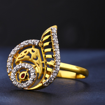 916 Gold Women's Cz  Gorgeous Diamond Ring LR722