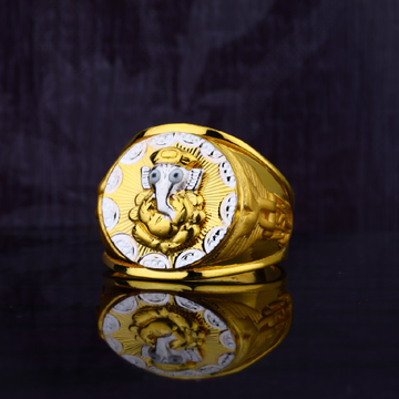 Mens Designer Religious 22ct Gold Ring-MGR16