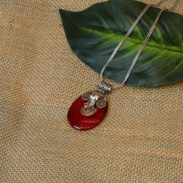 Sterling Silver Divine Ganesh Pendent With Chain F...