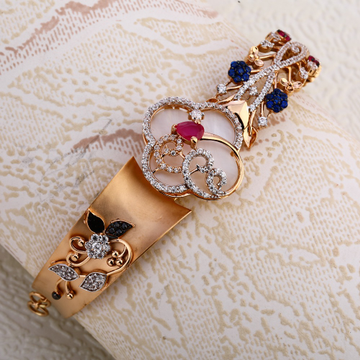18KT Rose Gold women's hallmark  Bracelet RLKB353