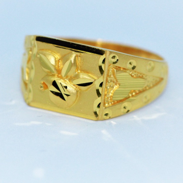 Gold divine gents ring by 