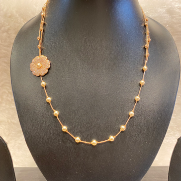 Italian rose gold chain with brooch by 