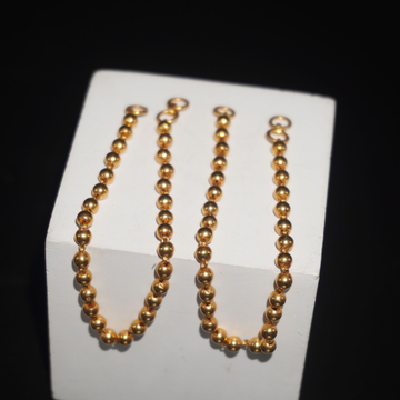 Gold Classic Plain Earrings 698R2