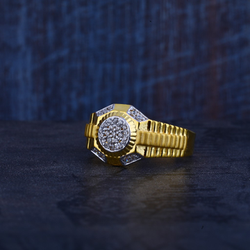 Mens Gold 916 Ring-MR302