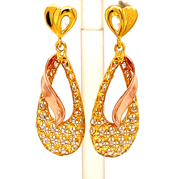 Elegant Love Long Gold Earrings by 