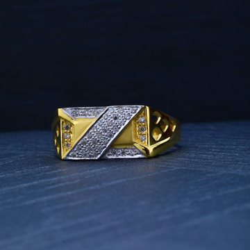 22Kt Gold Designer Gents Ring by R.B. Ornament