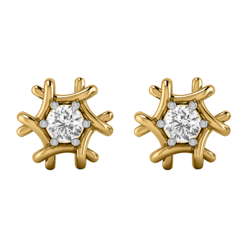 Diamond Designer 14K Gold Earrings MDER36