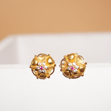 22k Gold Beautiful Earrings 10R184