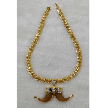 22KT Gold Artificial Vagh Nakh Gents Chain