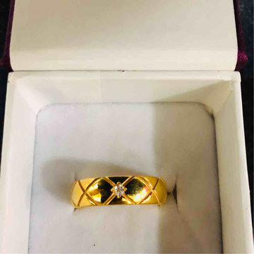 22KT Gold Fancy Exclusive Diamond Ring by Prakash Jewellers
