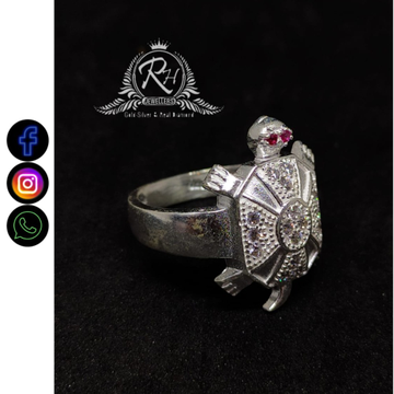 silver handmade tortoise rings RH-GR394