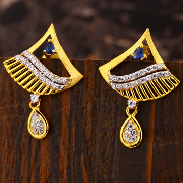22CT  Gold CZ Women's  Exclusive Hallmark  Earring...