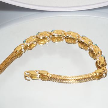 22k Gold Classic Plain Bracelet 266R25