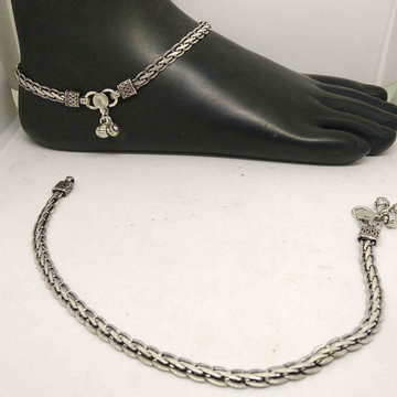 925 sterling  silver oxidised  designer  payal / a... by 