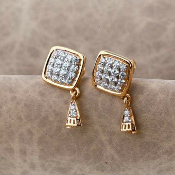 18 Carat Rose Gold Classical Ladies Earrings RH-LE...