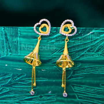 22KT Gold Hallmark Ladies Designer Jhummar Earring...