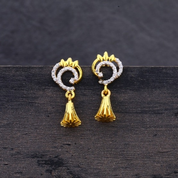 22 carat gold stylish jummar ladies earrings RH-LE...