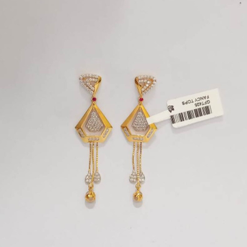 916 Gold CZ Designer Earring GK-E04 by 