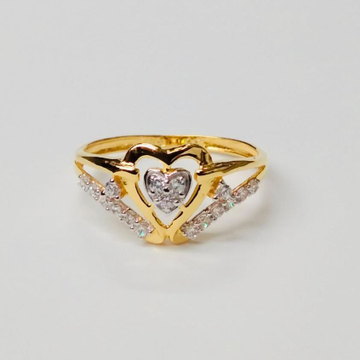 916 kt gold ladies heart shape rings  by 