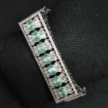 Green diamond designed 1 gram ladies bracelet by 