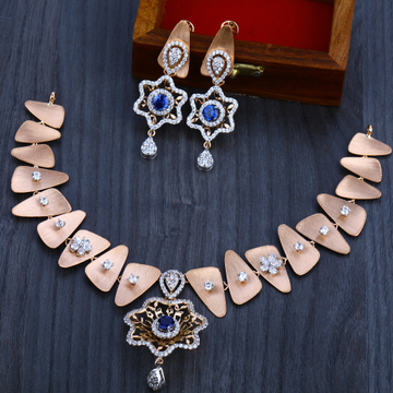 18ct  Rose Gold Designer  Hallmark   Necklace Set...