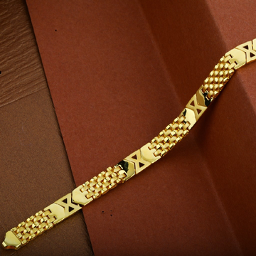 Mens Gold Plain 916 Cartier Bracelet-MCRB18