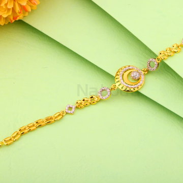 916 Gold Ladies Classic Bracelet LB541