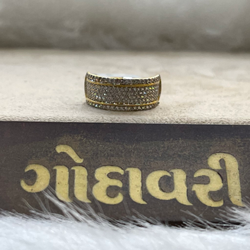916 /22k gold cz diamond ring by Shree Godavari Gold Palace