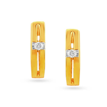 916 Yellow Gold Classy Design Earrings