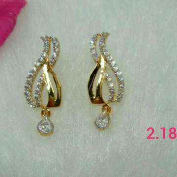 Gold Modern Daily Wear Earrings by 