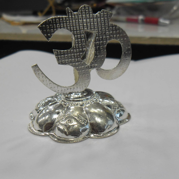 Silver  om For Pooja Cum Agarbatti Stand by 