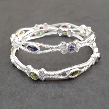 925 light weight silver bangle by 