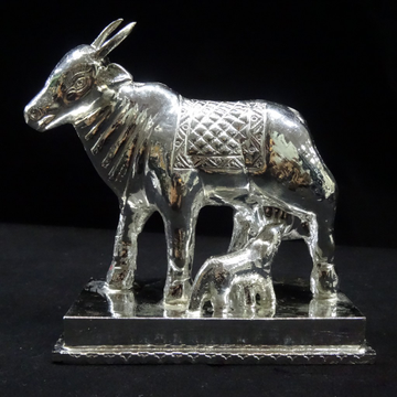 Silver cow & calf by 